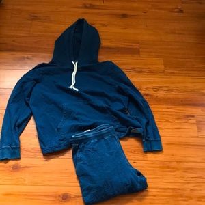 Navy Blue Roots Sweat Suit